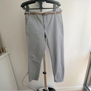 Zara Tapered Blue Trousers w/ Belt